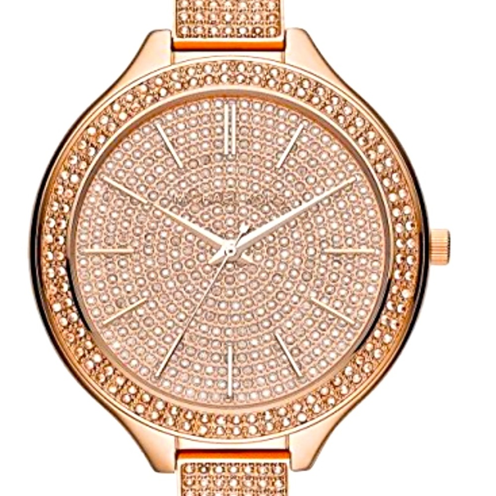 Michael Kors Rose Gold Glitz Bracelet Watch
